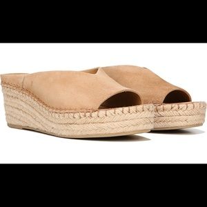 Franco Sarto Pine Wedge Sandal Size 8.5, Brand New